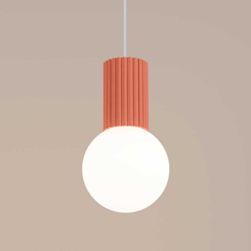 Lámpara colgante HALO 1xG9/8W/230V diá. 12 cm rosa
