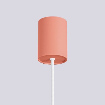 Lámpara colgante HALO 1xG9/8W/230V diá. 12 cm rosa