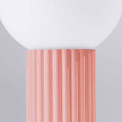 Lámpara de mesa HALO 1xG9/8W/230V diá. 12 cm rosa