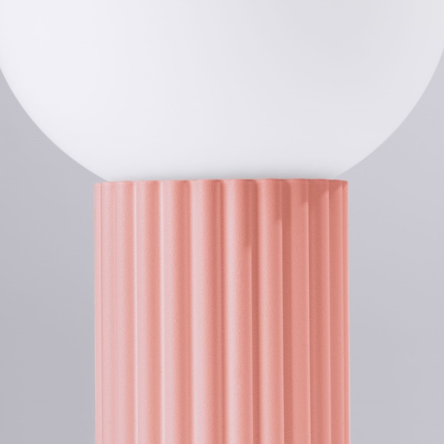 Lámpara de mesa HALO 1xG9/8W/230V diá. 12 cm rosa