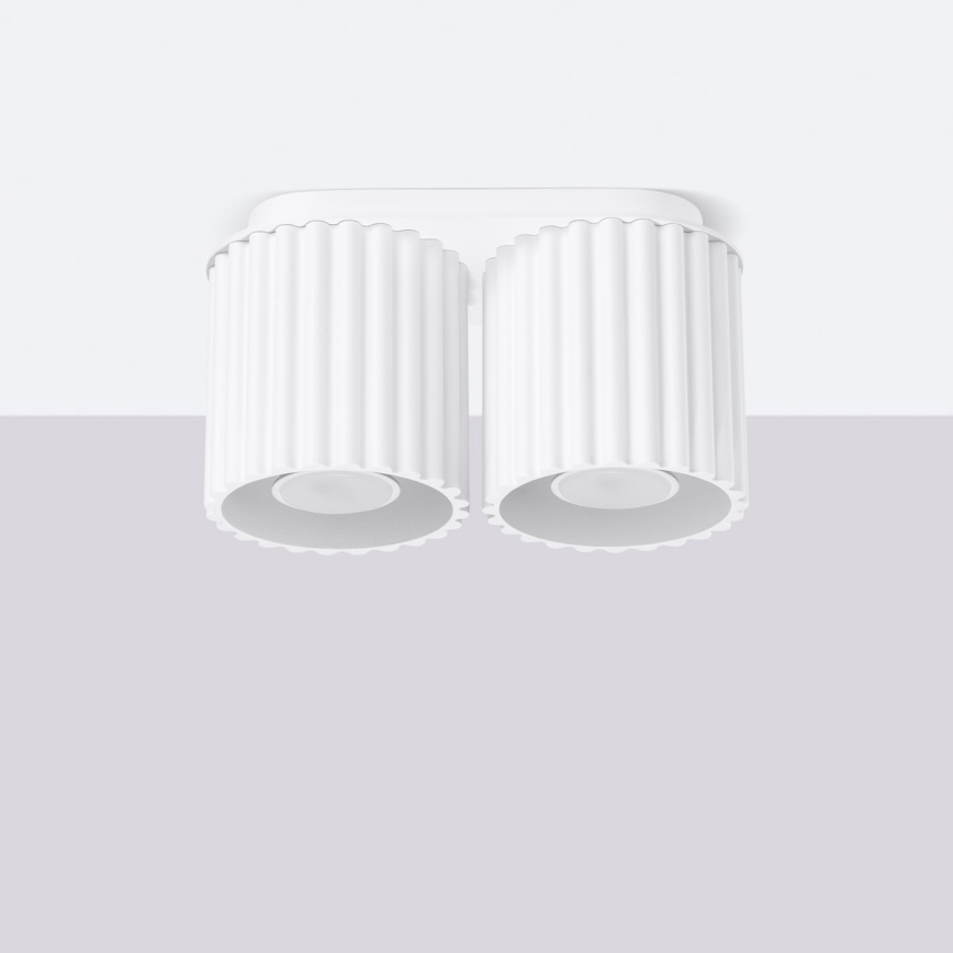 Foco AURA 2xGU10/10W/230V blanco