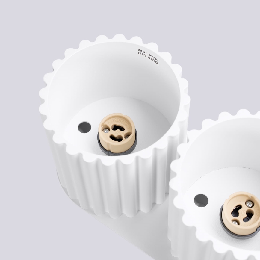 Foco AURA 2xGU10/10W/230V blanco