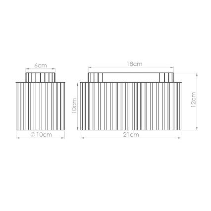 Foco AURA 2xGU10/10W/230V blanco