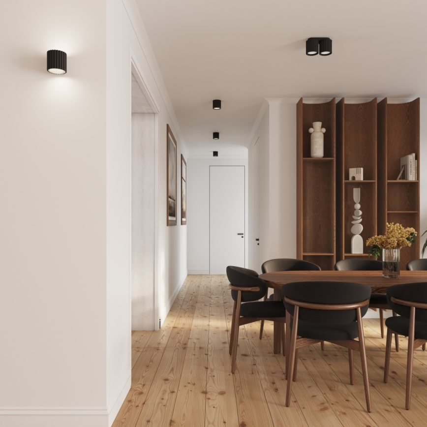 Aplique de pared AURA 1xG9/10W/230V negro