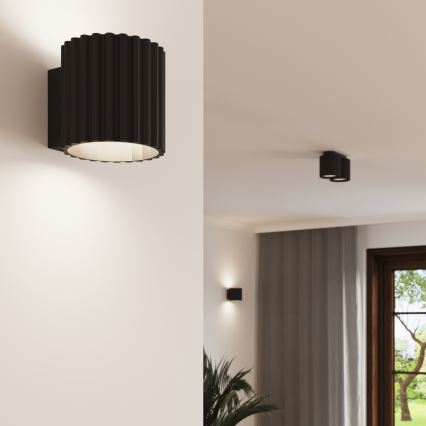 Aplique de pared AURA 1xG9/10W/230V negro
