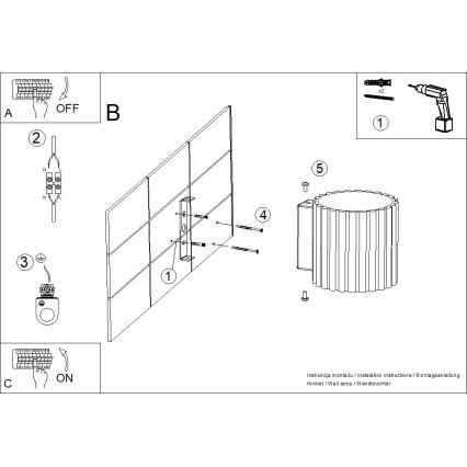 Aplique de pared AURA 1xG9/10W/230V negro