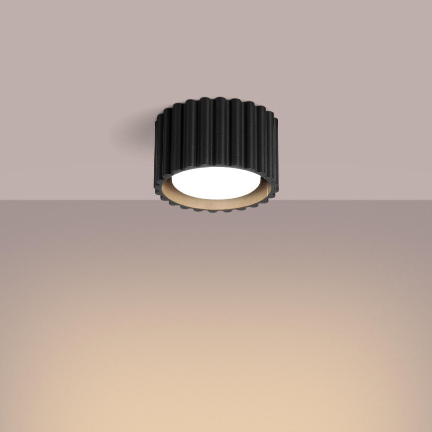 Foco AURA 1xGX53/10W/230V Ø 10 cm negro