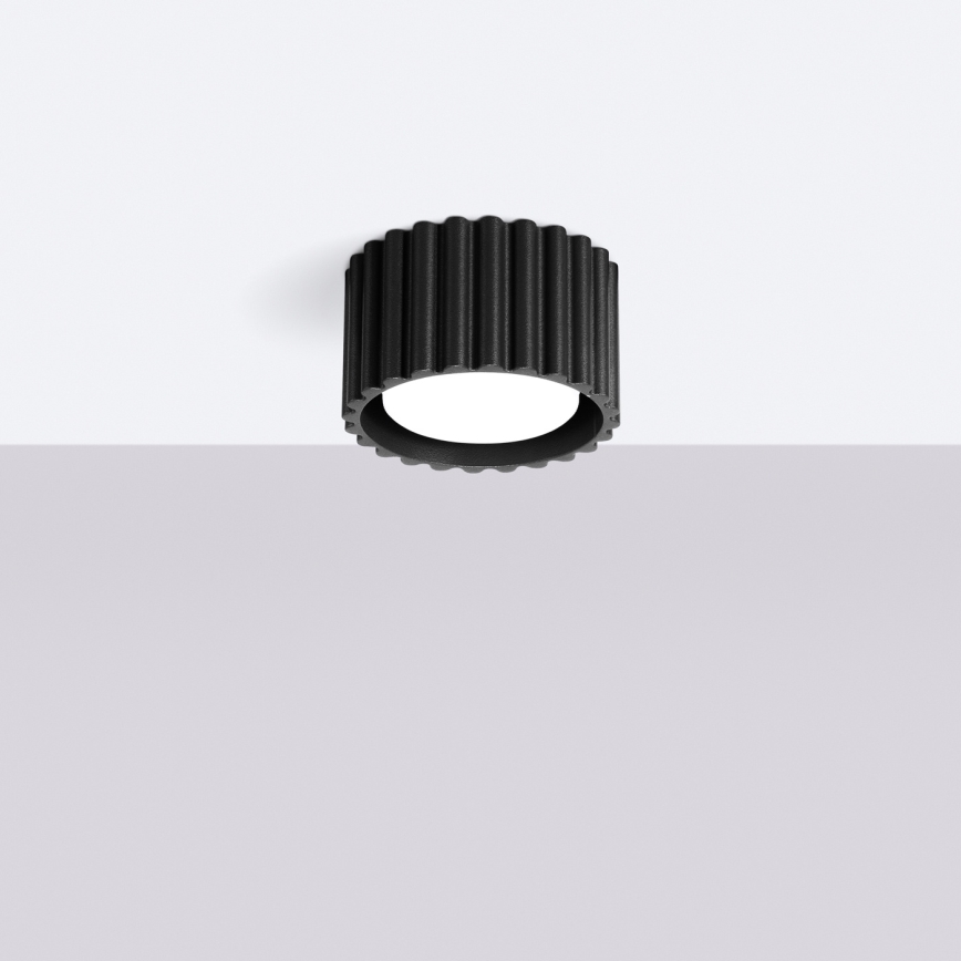 Foco AURA 1xGX53/10W/230V Ø 10 cm negro