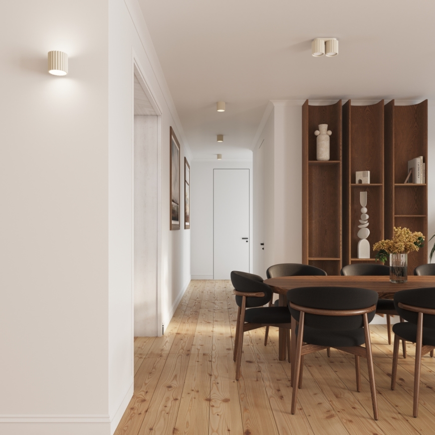 Aplique de pared AURA 1xG9/10W/230V color crema