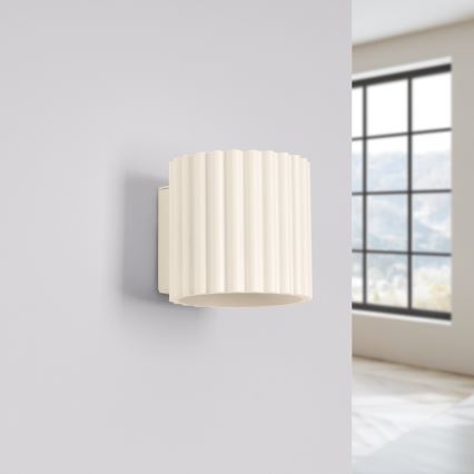 Aplique de pared AURA 1xG9/10W/230V color crema