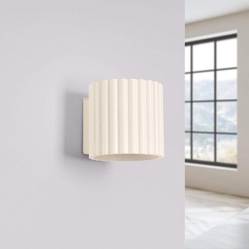 Aplique de pared AURA 1xG9/10W/230V color crema