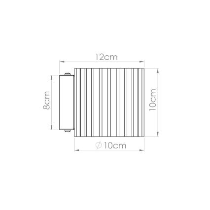 Aplique de pared AURA 1xG9/10W/230V color crema