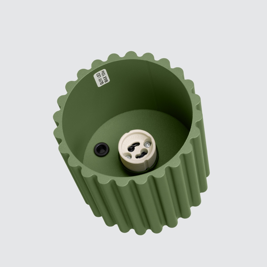 Foco AURA 1xGU10/10W/230V 10 cm verde