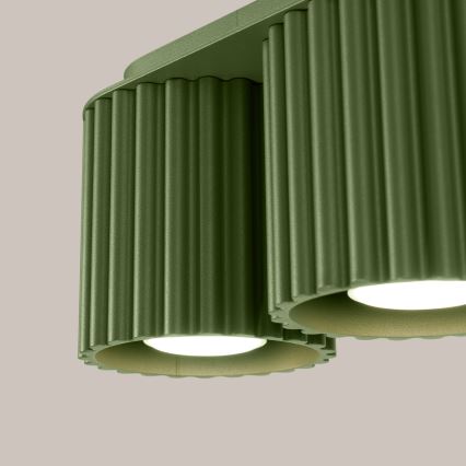 Foco AURA 2xGU10/10W/230V verde