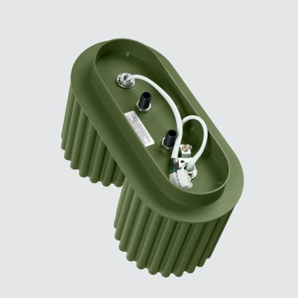 Foco AURA 2xGU10/10W/230V verde