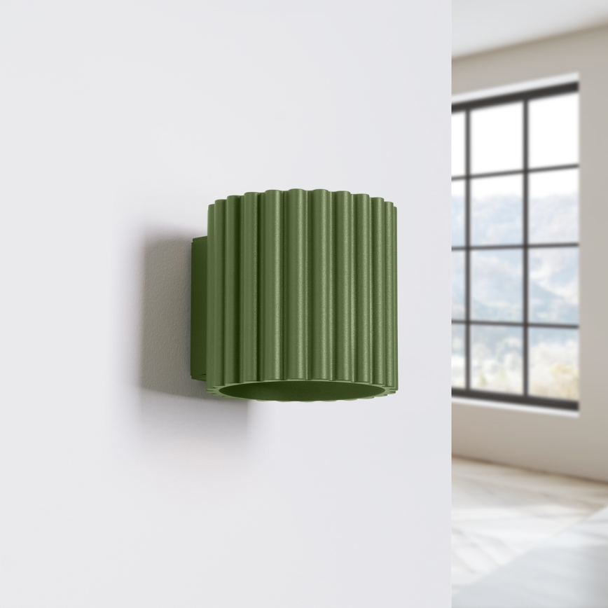 Aplique de pared AURA 1xG9/10W/230V verde