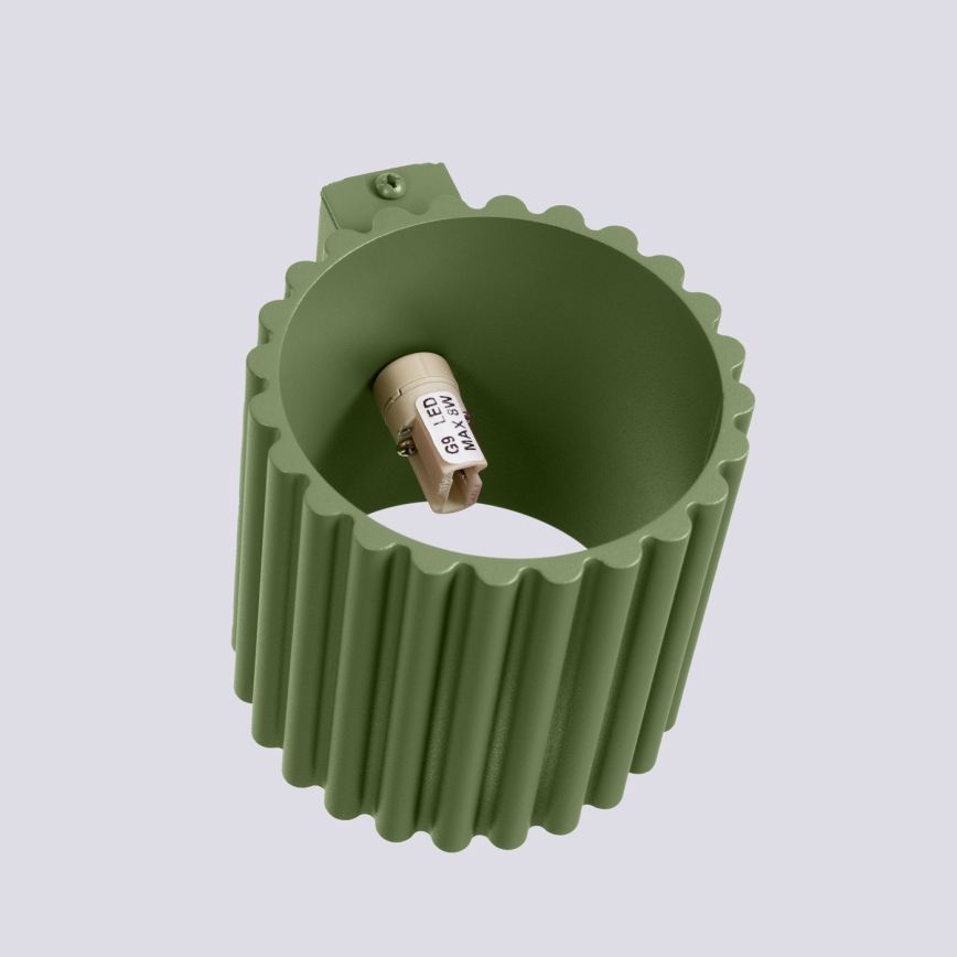 Aplique de pared AURA 1xG9/10W/230V verde