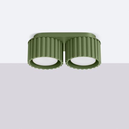 Foco direccional AURA 2xGX53/10W/230V, verde