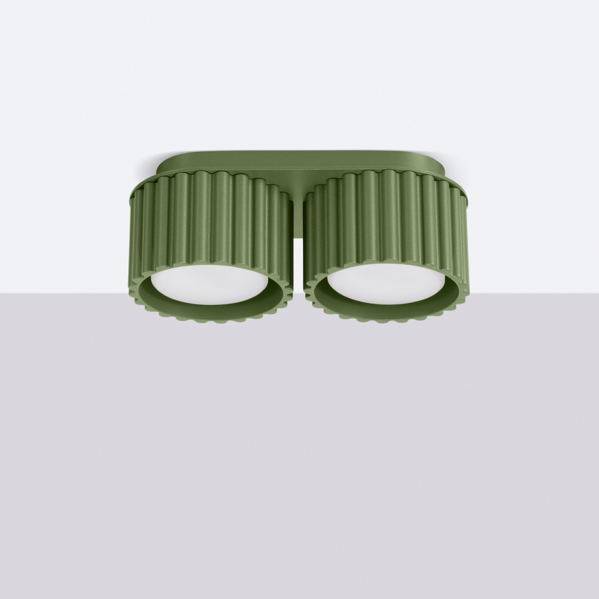 Foco direccional AURA 2xGX53/10W/230V, verde