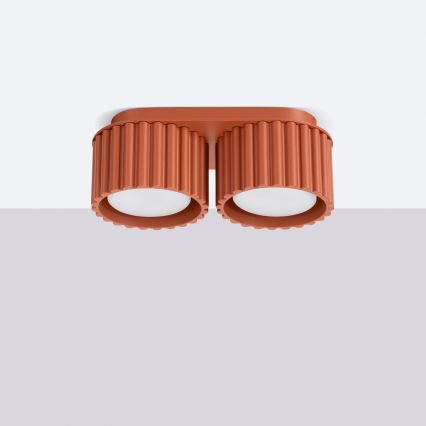 Foco AURA 2xGX53/10W/230V naranja