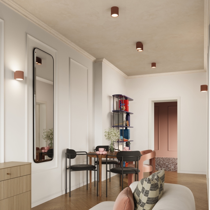 Aplique de pared AURA 1xG9/10W/230V marrón