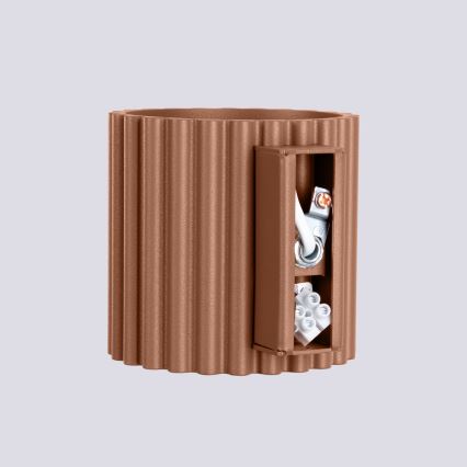 Aplique de pared AURA 1xG9/10W/230V marrón