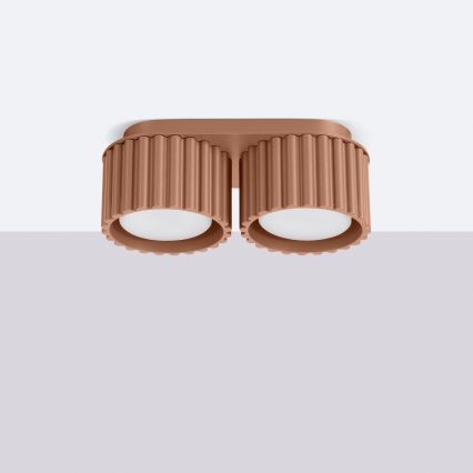 Lámpara de focos AURA 2xGX53/10W/230V marrón