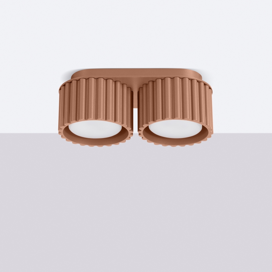 Lámpara de focos AURA 2xGX53/10W/230V marrón