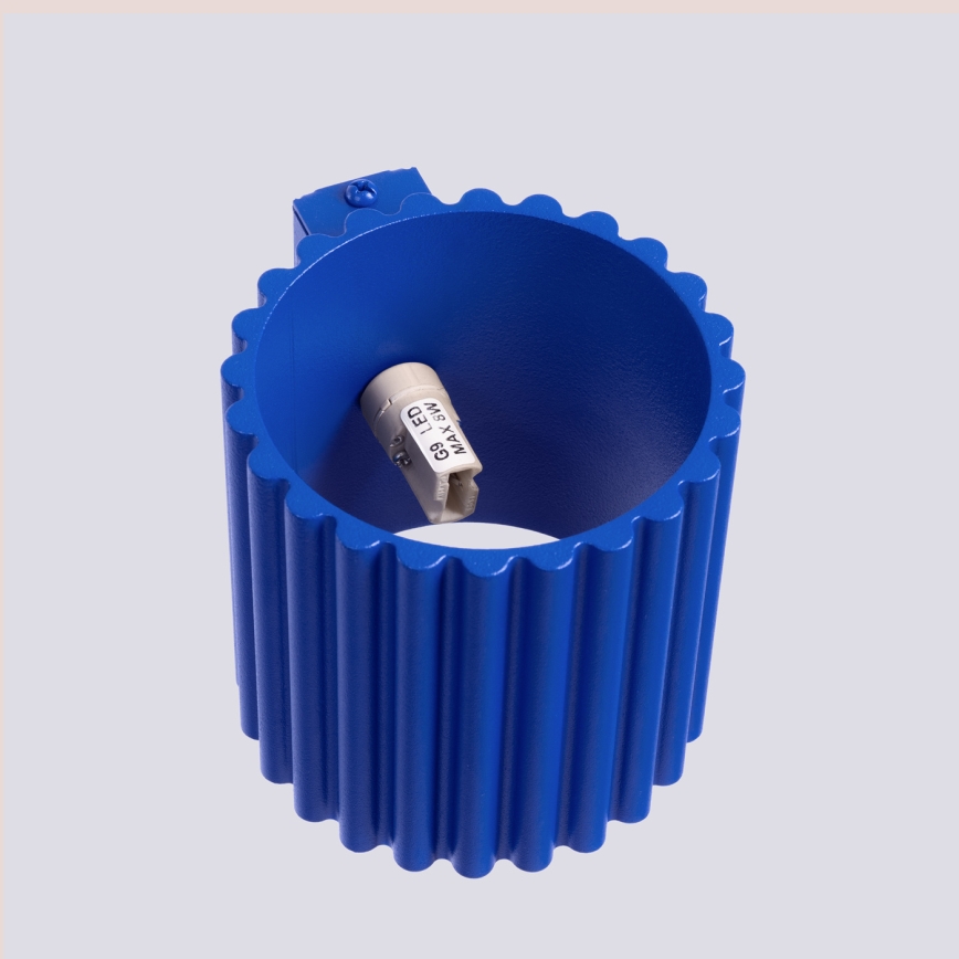 Aplique de pared AURA 1xG9/10W/230V azul