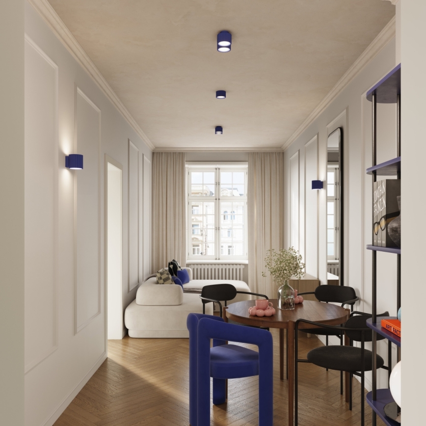 Foco direccional AURA 1xGX53/10W/230V 6 cm azul
