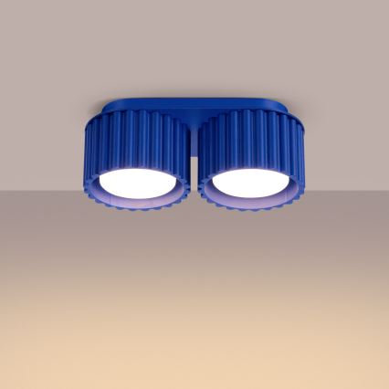 Foco orientable AURA 2xGX53/10W/230V azul