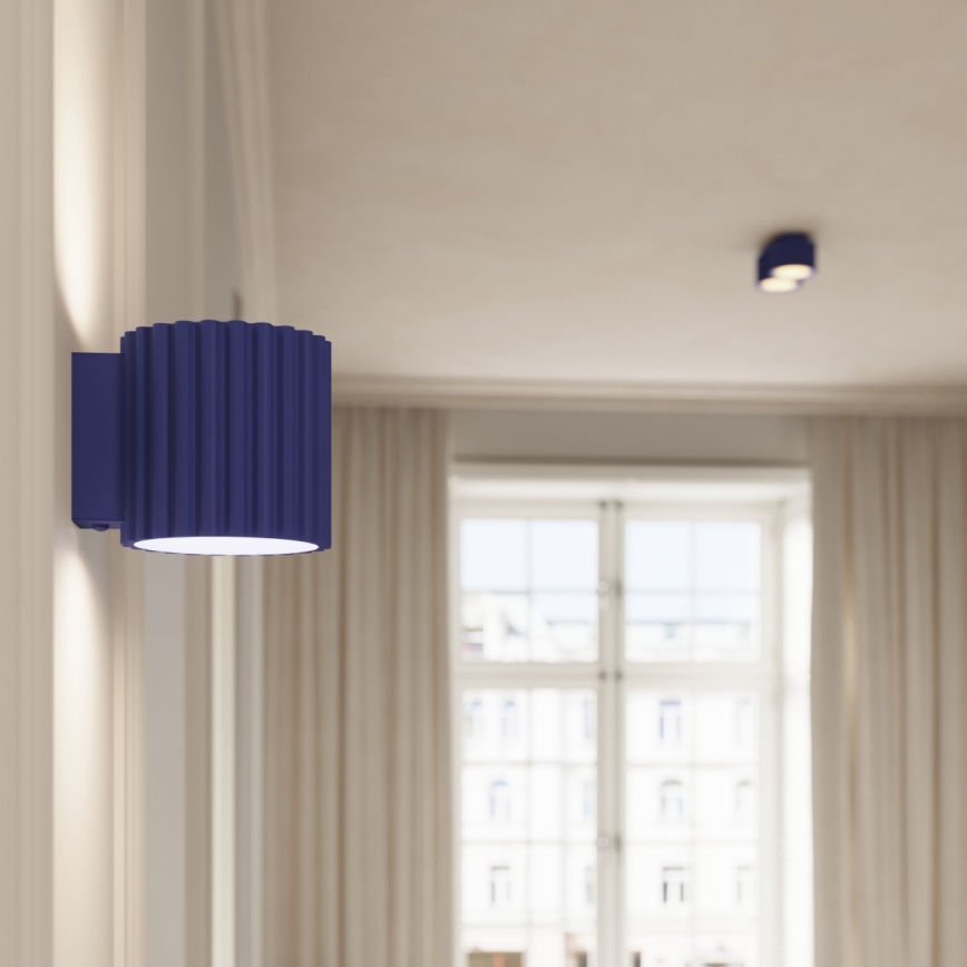 Foco orientable AURA 2xGX53/10W/230V azul