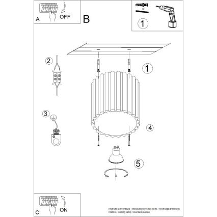 Foco orientable AURA 1xGU10/10W/230V 10 cm taupe