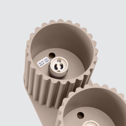 Foco orientable AURA 2xGU10/10W/230V taupe