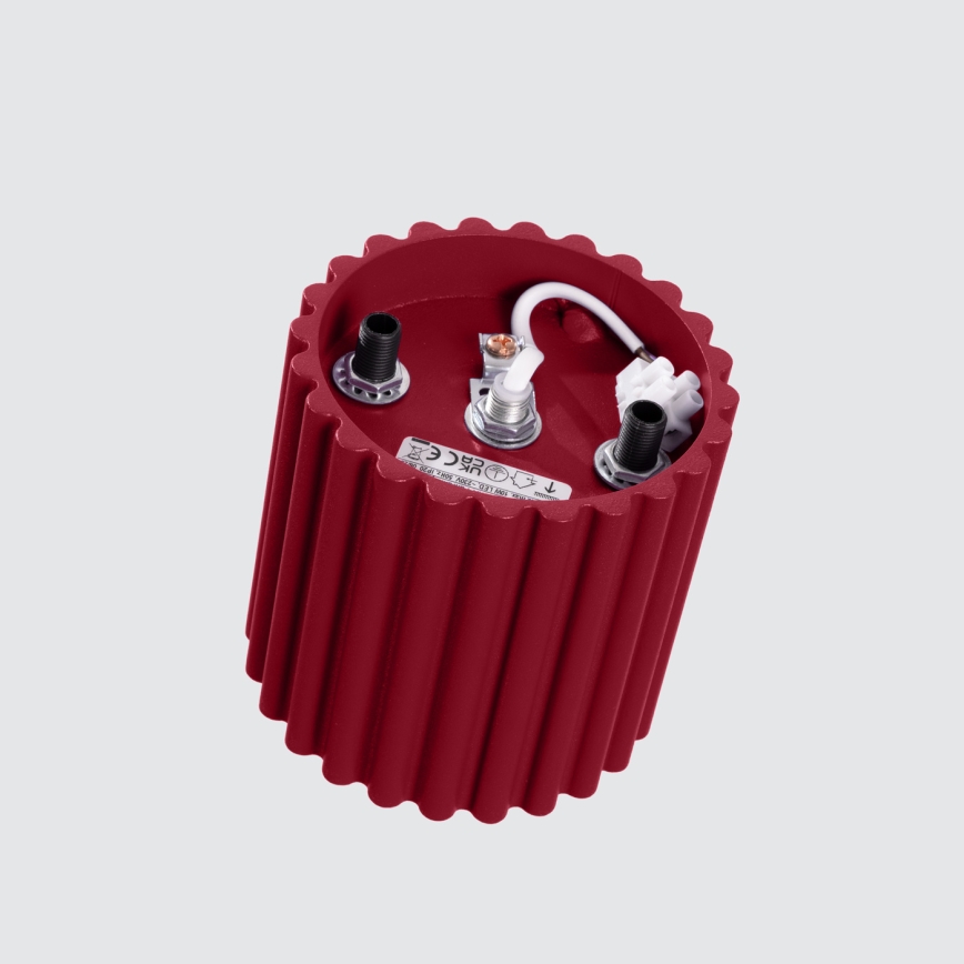 Foco AURA 1xGU10/10W/230V 10 cm rojo