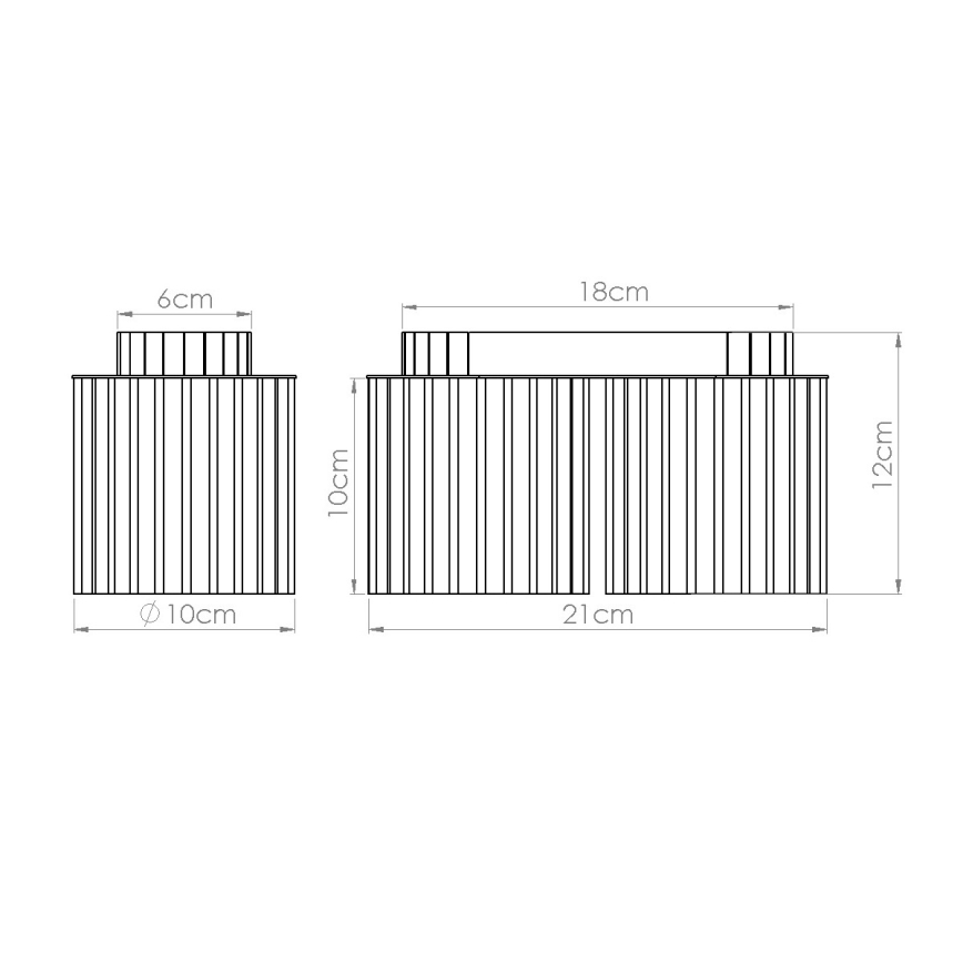 Lámpara de focos AURA 2xGU10/10W/230V roja