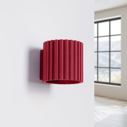 Aplique de pared AURA 1xG9/10W/230V rojo