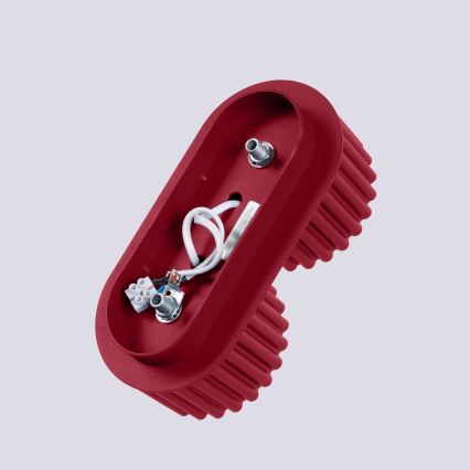 Foco empotrable AURA 2xGX53/10W/230V rojo