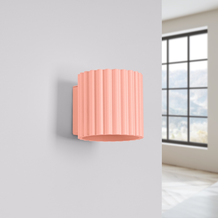 Aplique de pared AURA 1xG9/10W/230V rosa