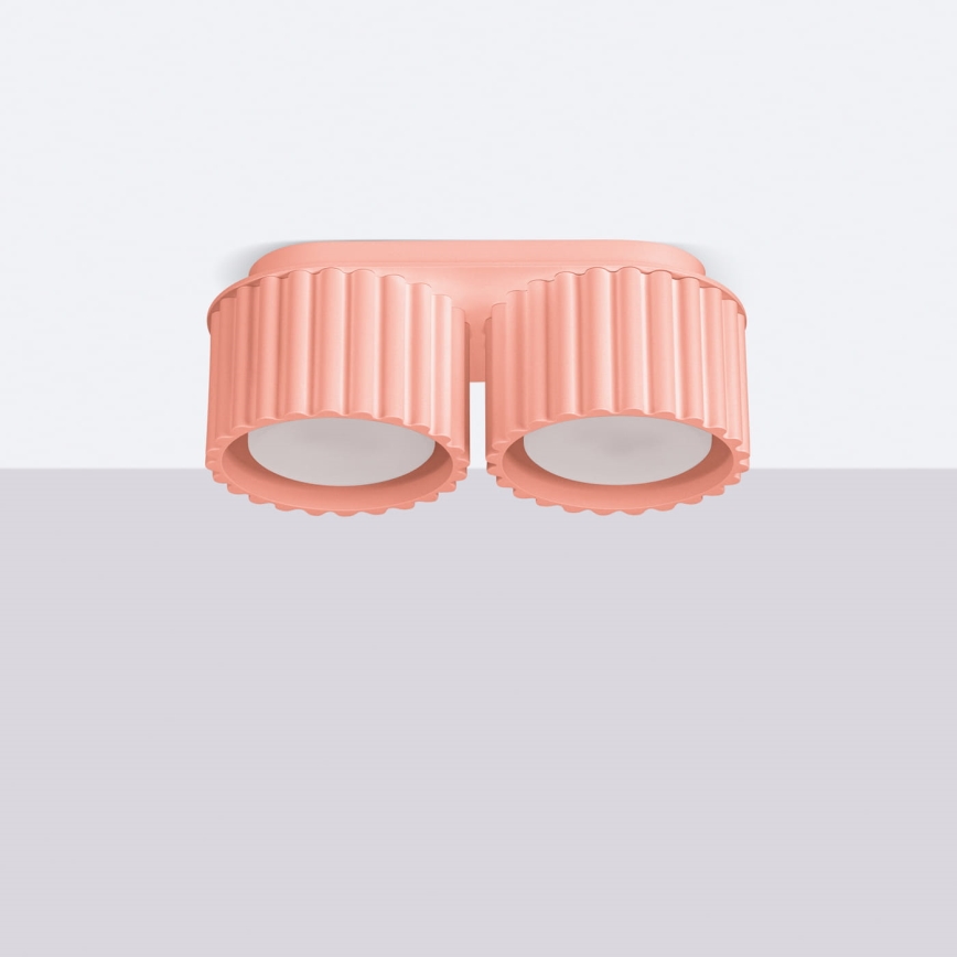 Foco AURA 2xGX53/10W/230V rosa