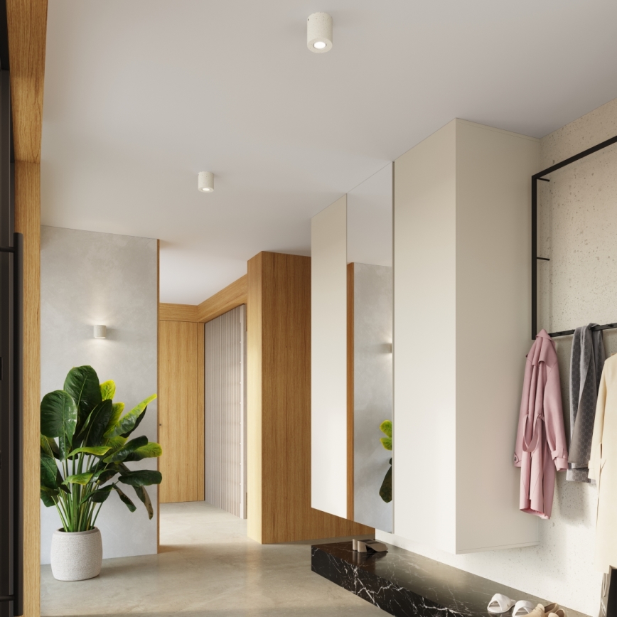 Foco de pared ORBIS 1xG9/8W/230V hormigón/crema