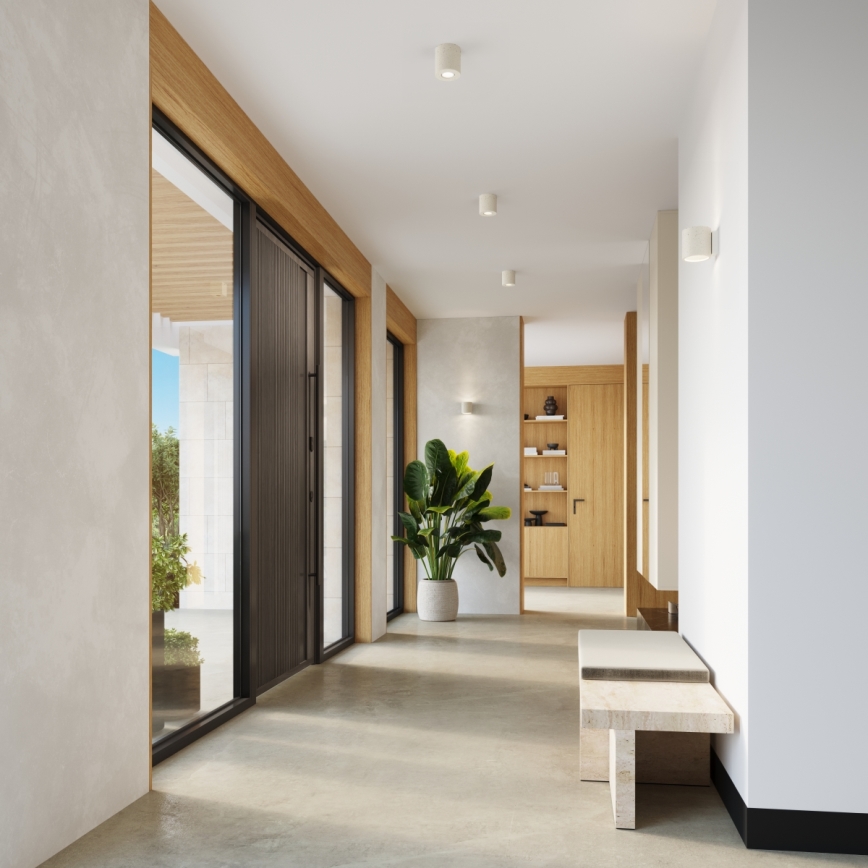 Foco orientable ORBIS 1xGU10/10W/230V hormigón/crema