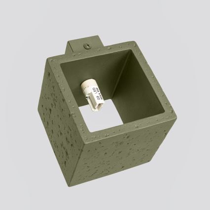 Aplique de pared orientable QUAD 1xG9/8W/230V hormigón/verde