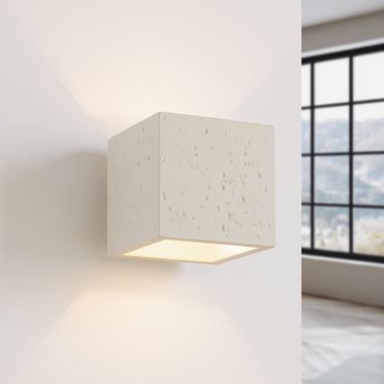 Aplique de pared tipo spot QUAD 1xG9/8W/230V hormigón/crema