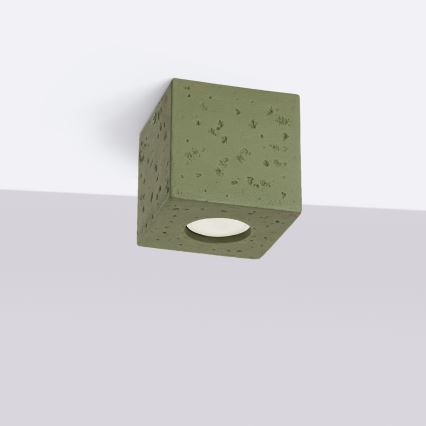 Foco orientable QUAD 1xGU10/10W/230V hormigón/verde