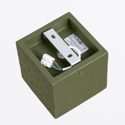 Foco orientable QUAD 1xGU10/10W/230V hormigón/verde