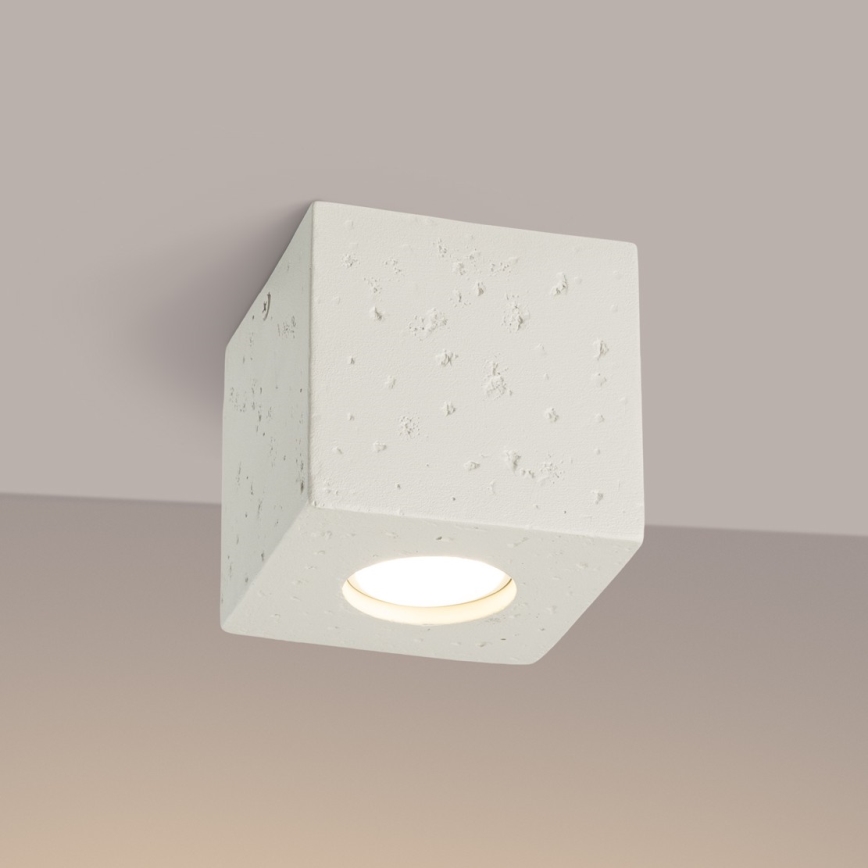 Foco QUAD 1xGU10/10W/230V hormigón/crema