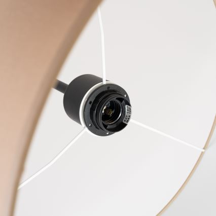 Lámpara colgante NEVIA con cable, 1x E27/15W/230V, Ø 40 cm, taupe