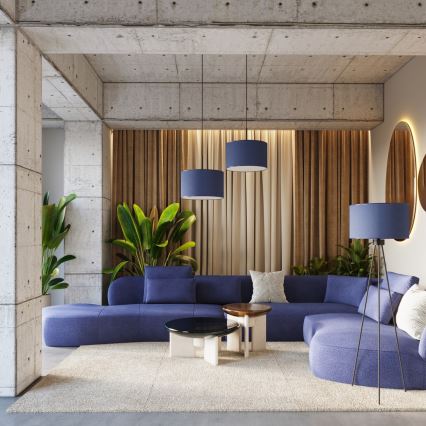 Lámpara de pie NEVIA 1xE27/15W/230V azul