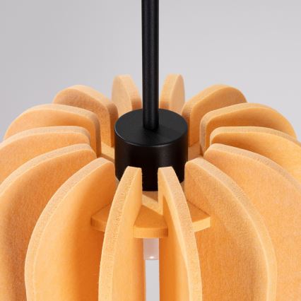 Lámpara colgante con cable MULA 1xE27/15W/230V, Ø 27 cm, color amarillo